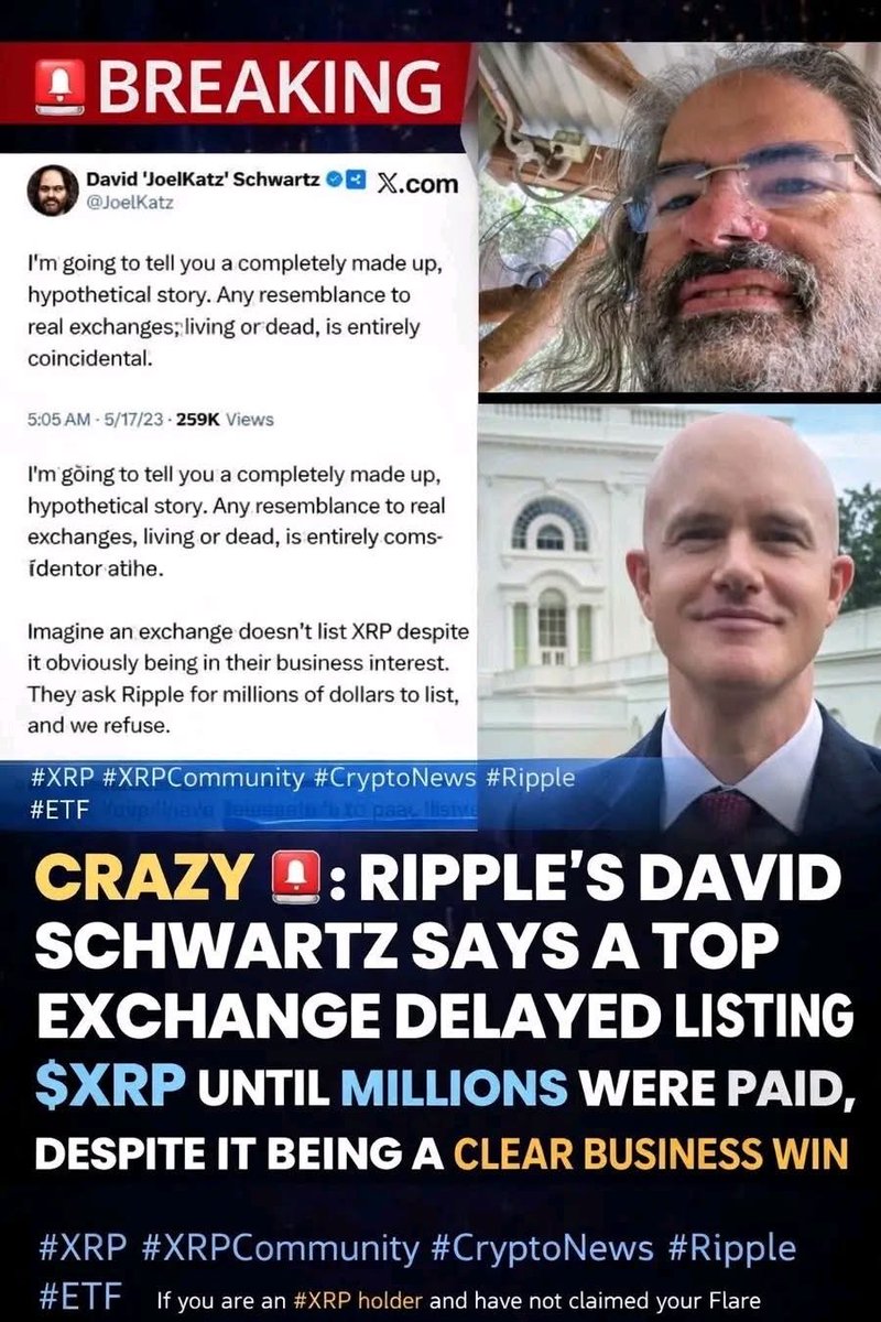 PaulGoldEagle's tweet photo. BREAKING 2026: New revelations from Ripple’s CTO suggest XRP faced major listing roadblocks as exchanges reportedly demanded millions despite clear business incentives  

#XRP #XRPCommunity #CryptoNews #Ripple #Adoption https://t.co/oQV44ztft4