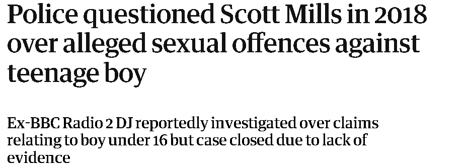 Scott Mills was fired bc of a s*xual relationship with a child. BBC knew about it for at least 8 years. Why won't the BBC cover the grooming gangs?  Some of the rich &amp; powerful are r*ping children themselves. Blackmail.
"Don't tell on me or I will take you down with me."