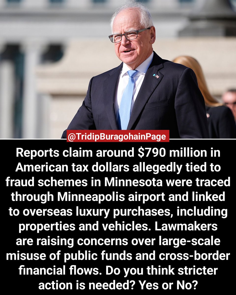 💰 $790M Fraud Claims 🚨 Minneapolis Airport Money Trail Raises Alarm
New 
#FraudInvestigation #Minnesota #BreakingNews #TaxMoney #USNews