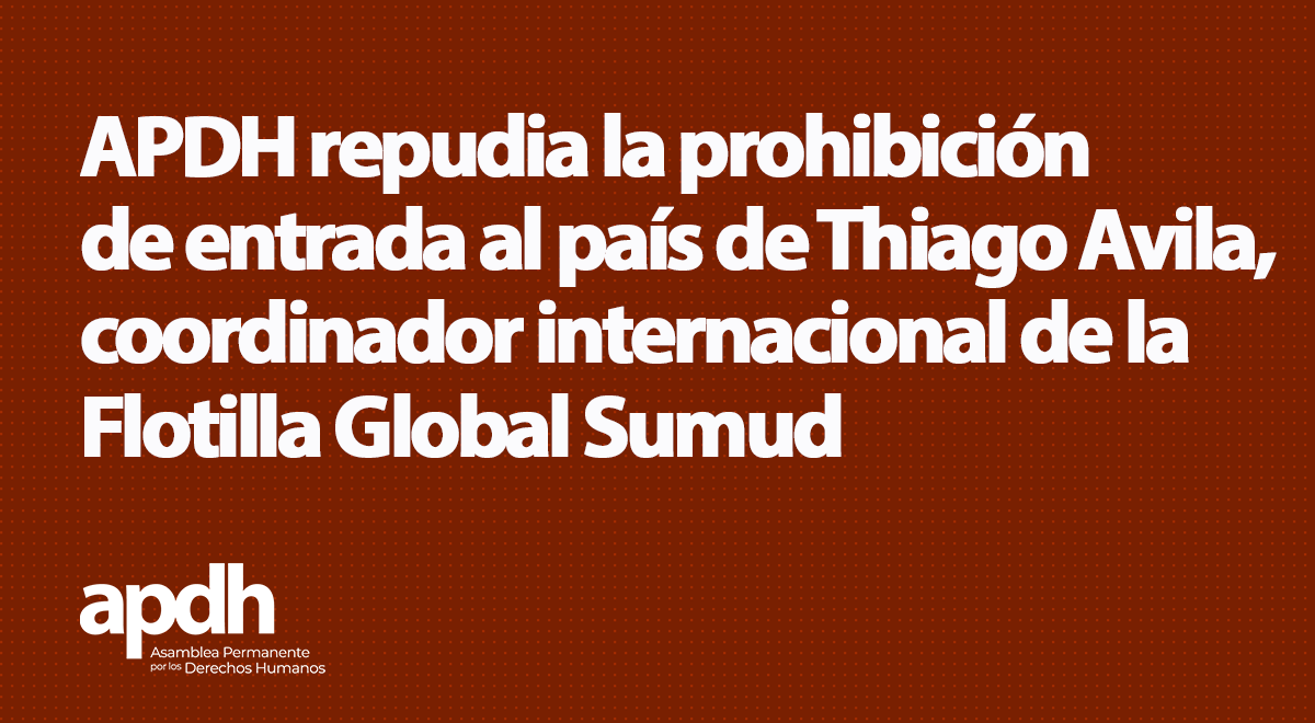 APDHArgentina's tweet photo. 📢 Como parte del movimiento internacional de solidaridad con el Pueblo Palestino, la APDH adhiere y acompaña la creación de la Global Sumud Argentina cuya presentación se hará hoy martes 31/3 a las 15 horas en la sede de ATE Capital (Carlos Calvo 1378, CABA). https://t.co/uWmGcHf53U