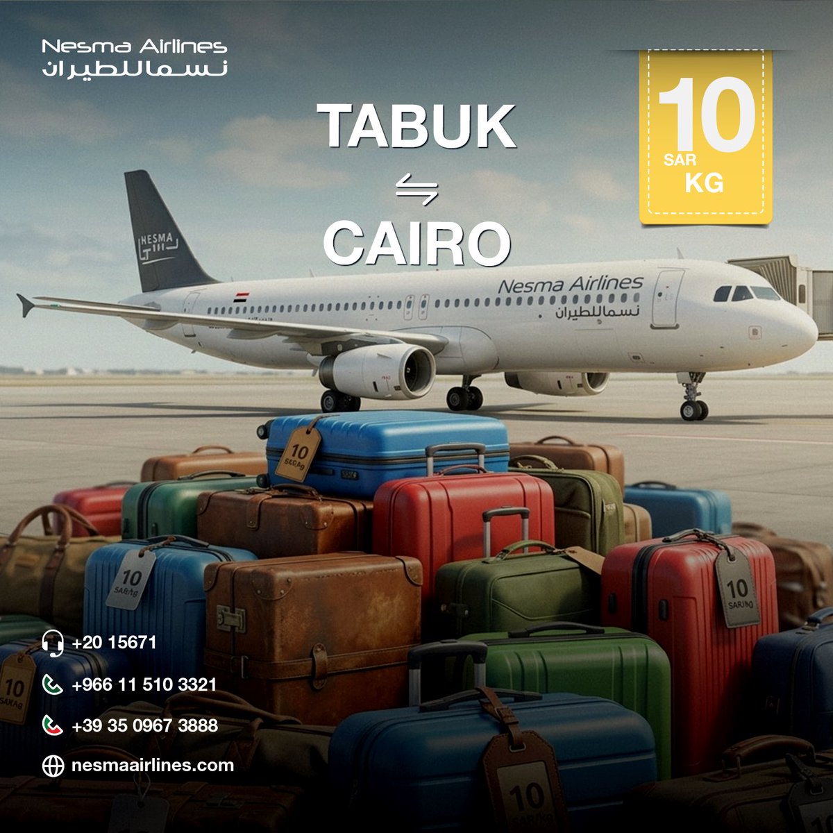 Nesma Airlines Egypt tweet media