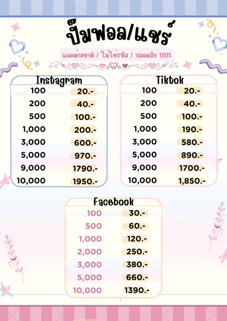ปั๊มไลค์ | ฟอลพี่มะลิ🌸 tweet media