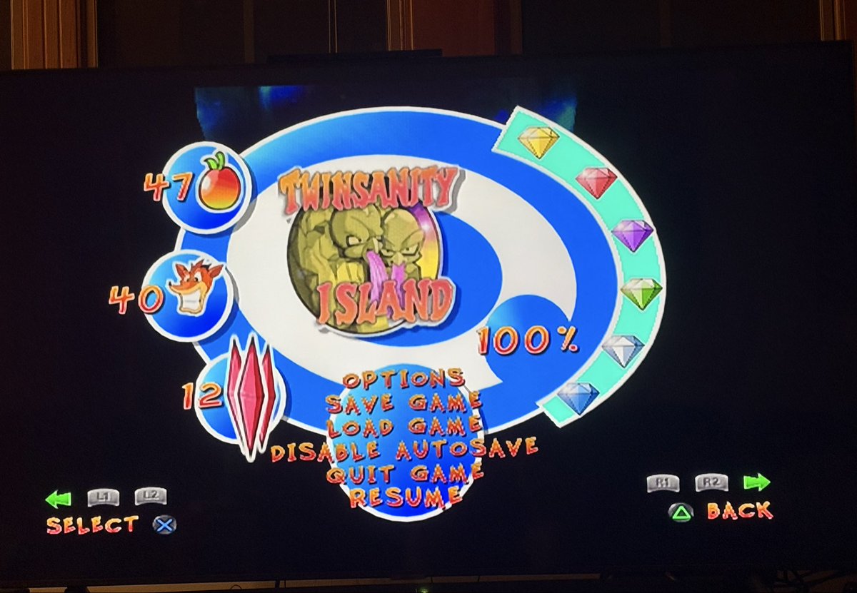 IREV00's tweet photo. Beat Crash Twinsanity 100%
Super fun game. It’s very broken and that can be pretty annoying but the gameplay loop itself reminded me a lot of Mario Galaxy surprisingly. If they had time to finish this it would’ve been an absolute classic. https://t.co/nMzGW08myy
