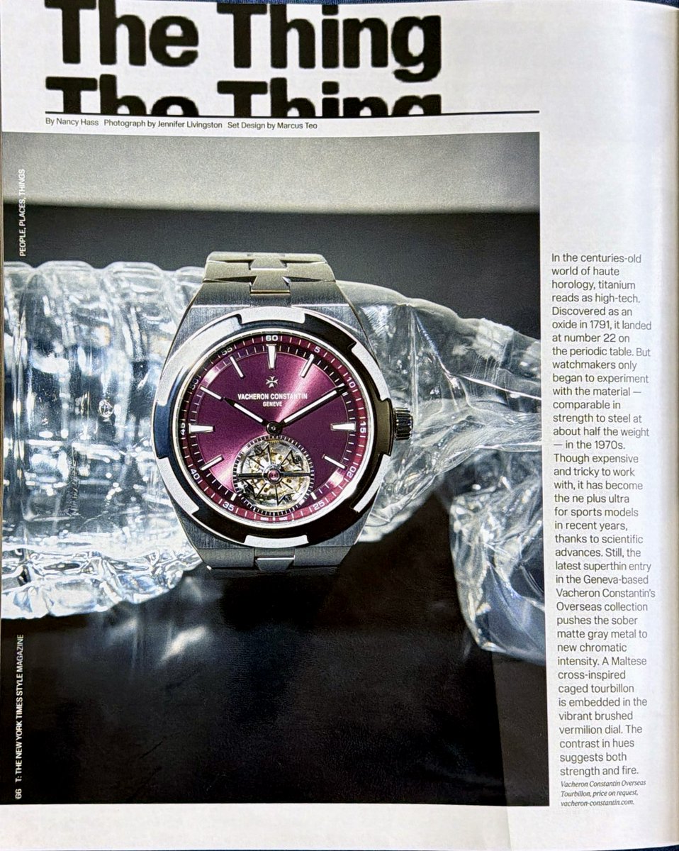 JCMensStyle's tweet photo. Vacheron Constantin Overseas Tourbillon | @Vacheron1755 @nytimes https://t.co/O2CvdJVfgE