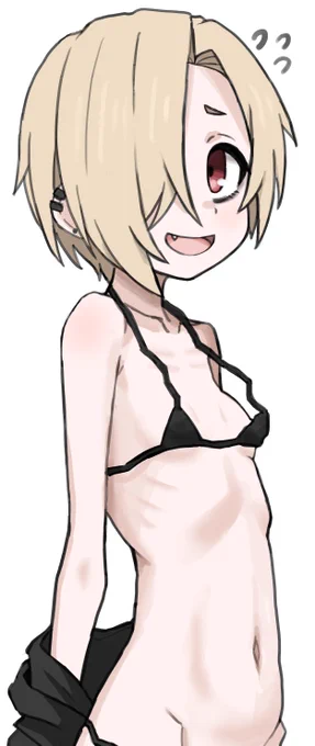 先月描いたガリガリ肋骨浮き出小梅ちゃん