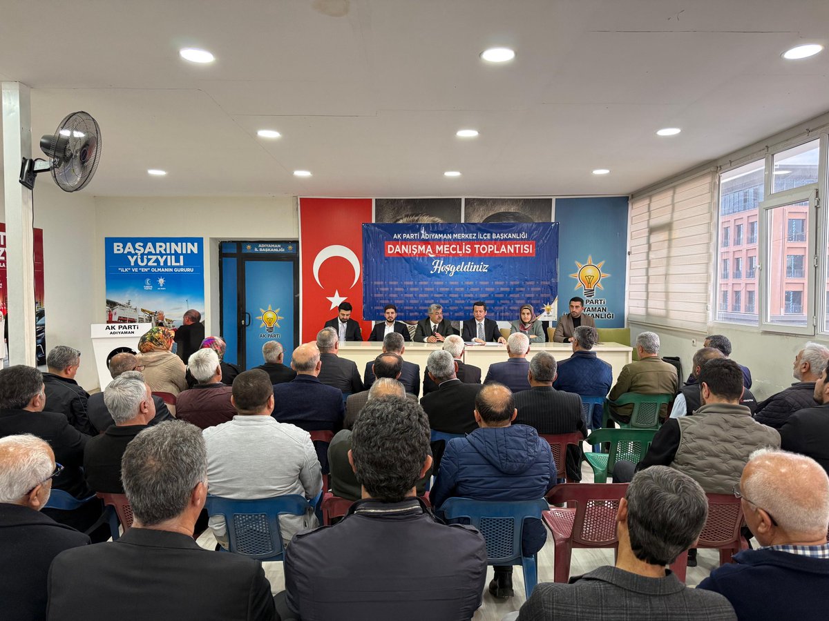 avekremcadir's tweet photo. Adıyaman için, Türkiye Yüzyılı için, en önemlisi daha iyi bir gelecek için kutlu yürüyüşümüz hiç durmadan devam ediyor. En büyük gücümüz, yol arkadaşlığı yapmaktan onur duyduğumuz Merkez İlçe Başkanlığımızın Danışma Meclisi Toplantısını gerçekleştirdik. Omuz omuza yürüyen Merkez İlçe ve tüm teşkilatlarımızın  enerjisiyle; Türkiye Yüzyılı hedeflerine canla, başla, aşkla!
Bu güzel buluşma için Merkez İlçe Başkanımız Mehmet Fatih Olgun ve yönetimine teşekkür ediyor toplantımızın hayırlı olmasını diliyoruz.

@Akparti @RTErdogan @abuyukgumus @hakanaksu058 @farukaytek @m_fatiholgun @AvSalihaDiler @avhasanunsal