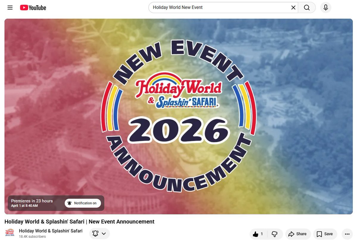 Holiday World tweet media