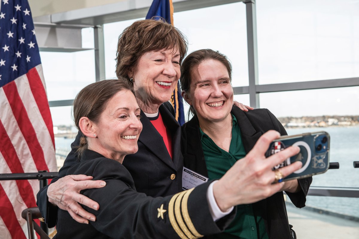 SenatorCollins's tweet photo. It was a wonderful day in Portland yesterday celebrating the transfer of the new "State of Maine" training vessel from the U.S. Maritime Administration to Maine Maritime Academy. This ship will provide hands-on instruction and maritime training for students for decades to come, while also supporting federal humanitarian missions when needed.

I was proud to secure $300 million for this vessel back in 2019 as Chair of the Transportation Appropriations Subcommittee and am honored to serve as its godmother. It took years of work to make this possible, but I have always wanted the exceptional students and staff at MMA have every resource and opportunity to thrive. It was especially meaningful to see that work come to fruition.

Maine Maritime Academy has a long history of preparing students to meet the challenges of their time, and this new vessel will help carry legacy that forward. Fair winds and following seas to all who sail on her.