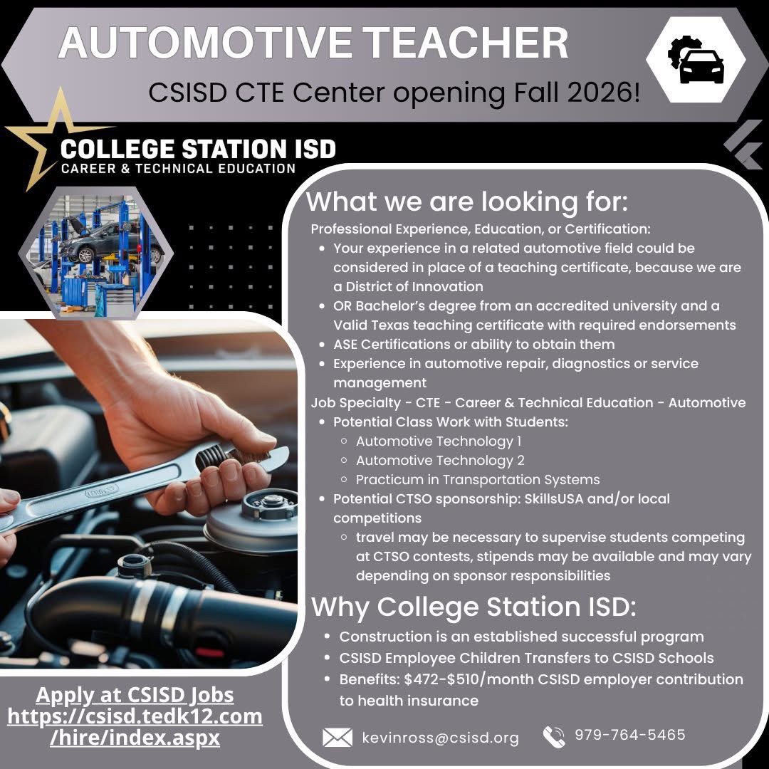 csisdcte's tweet photo. Join our team! https://t.co/R3dqdWeTgK
#csisdcte https://t.co/Zww8CW2zNB