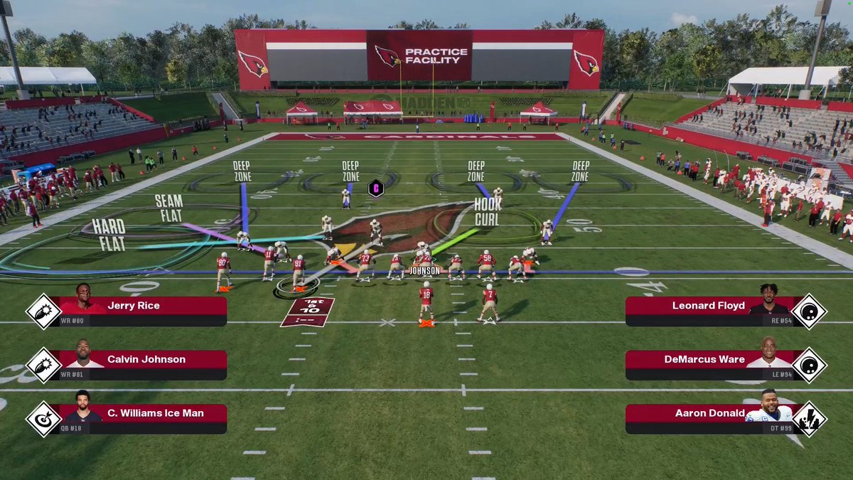 MaddenAcademy_'s tweet photo. TRENDING: The Best Bunch TE Defense In Madden 26

Playbook: Chiefs
Form: Dime 32
Play: Cover 4 Drop
Shell: Cover 2 Man

♟️Defensive Setup 1 ♟️

1. Man up the LB on left of screen to the B/circle WR
2. Hard flat the slot DB off the line
3. Optional: Seam flat the curl flat

(Seam flats do a better job of getting to the sideline to stop stem down corners)

You always have to ask yourself:

What's the top threats in this form?

RPO is a go-to play for many so that's the 1st thing you must be able to stop.

I like this setup because LB's manned up on RPO's do a great job of defending the bubble.

But you must also click on and dive tackle to stop the bubble for ~0 yards.

Then I hard flat the slot DB b/c many start with a TE drag going right to left + a stem down corner.

Essentially they'll overload the strong side with WR's so I'll double flat the strong side.

(Double flat = 2 flat zones on same side of field at DIFFERENT depths)

But this can be EASILY countered if they call a play like...

♟️Offensive Counter #1 ♟️

I actually played someone passing 90%+ of the game out of bunch TE.

(Game will be up on my personal Youtube - "Manu")

But he did this play:

-Inside Switch

1. Return route triangle/Y
2. Streak tight end

It perfectly countered my 1st defense b/c I was trading out a hook for a hard flat.

And obviously the return route ran into the space where my hook used to be.

Then I still had to user the post b/c it gets under deep blues and over hooks.

So I countered by...

♟️ Defensive Counter #2 ♟️

Play is still: Cover 4 drop
New shell: Cover 2

Setup.
1. Stock AF

Why no loop? No nothing?

Now vs a form like Bunch X Nasty I do like to man up people.

B/c it actually has the ability to attack all 16 Spaces on field.

But the problem with Bunch TE is it can't attack 1 of the higher spaces on field vs. Cover 4. 

Even if you streak the TE it'll clear the Strong Safety but not the outside DB on TE side. 

So when I play a form that structurally fails to attack certain spaces I'll send 2 and 3 a lot more than usual.

Since Bunch TE, no matter how good you are in it, will be reliant on attacking underneath spaces.

So I don't want to give up those underneath spaces by blitzing an extra guy.

Once you master the underlying structure of the game or the 16 Spaces System:

It'll become intuitive to you as to what adjustments to do on the fly.

(And the pass rush abilities are INSANE right now so I let the front 3 do their thing)

But since I shifted to a Cover 2 shell instead of 2 man shell mid-game...

My opponent could of started RPO'ing me again.

Then I would of had to trade out a hook for a man up.

Then Inside Switch would of killed me again.

That's the chess match.

Follow @MaddenAcademy_ for daily help on mastering Madden's chess match.

For help on seeing the underlying structure of how Madden is played:

Get started on our free course in the bio to see our starter system (9 Spaces).