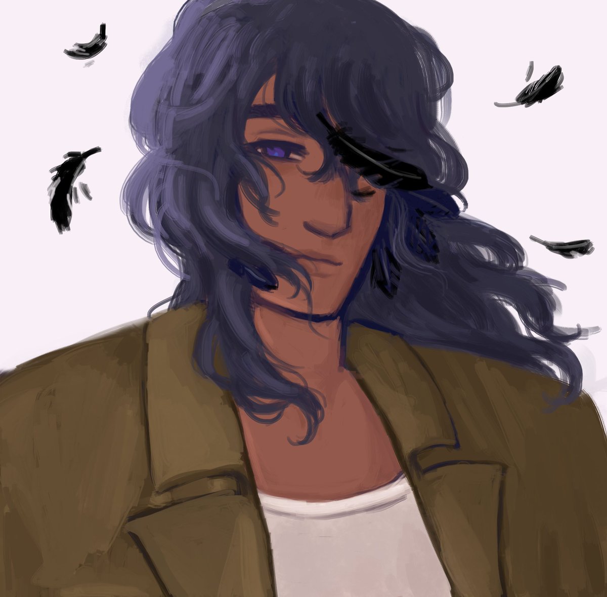 POV you are a rabbit and you think you'll be able to finally leave the past then you see this crow quietly tailing behind years after your 'disappearance'
#oc