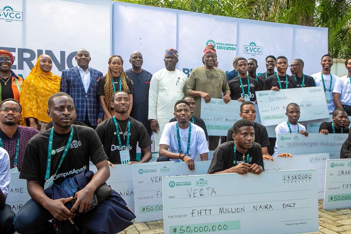 NesriNigeria's tweet photo. From ideas to impact !
After intense pitching and standout innovation, we proudly celebrate the winners of the NESRI ₦50 Million Grant.
The future is being built right here.
Swipe to see the pictures of our finalists
#NESRI #FutureBuilders #Innovation #SVCG #Entrepreneurs https://t.co/wfCZEB2Has