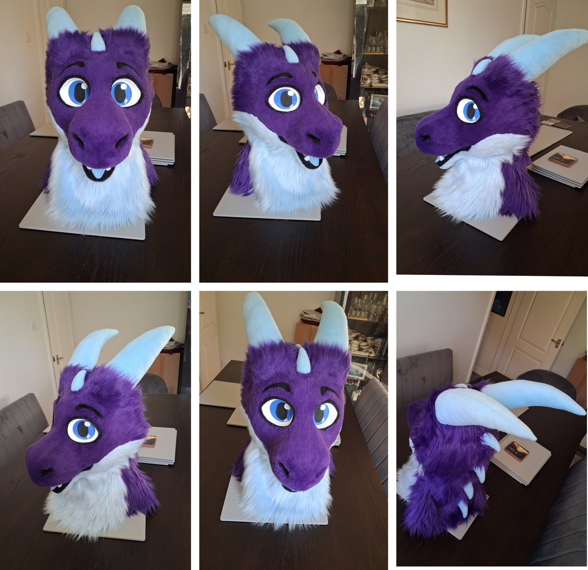 MeiFursuits's tweet photo. This was a fun one, as I got to revist a sona I made 9 YEARS ago! Meet Snykier 2.0. A head commission including interchangable tongues, removable eyelids, mesh nostrils and plush horns/spikes to match the original body. !QUOTES OPEN SOON!
Photo of the full suits by Kirin Eldridge https://t.co/4Qy7rJghmf