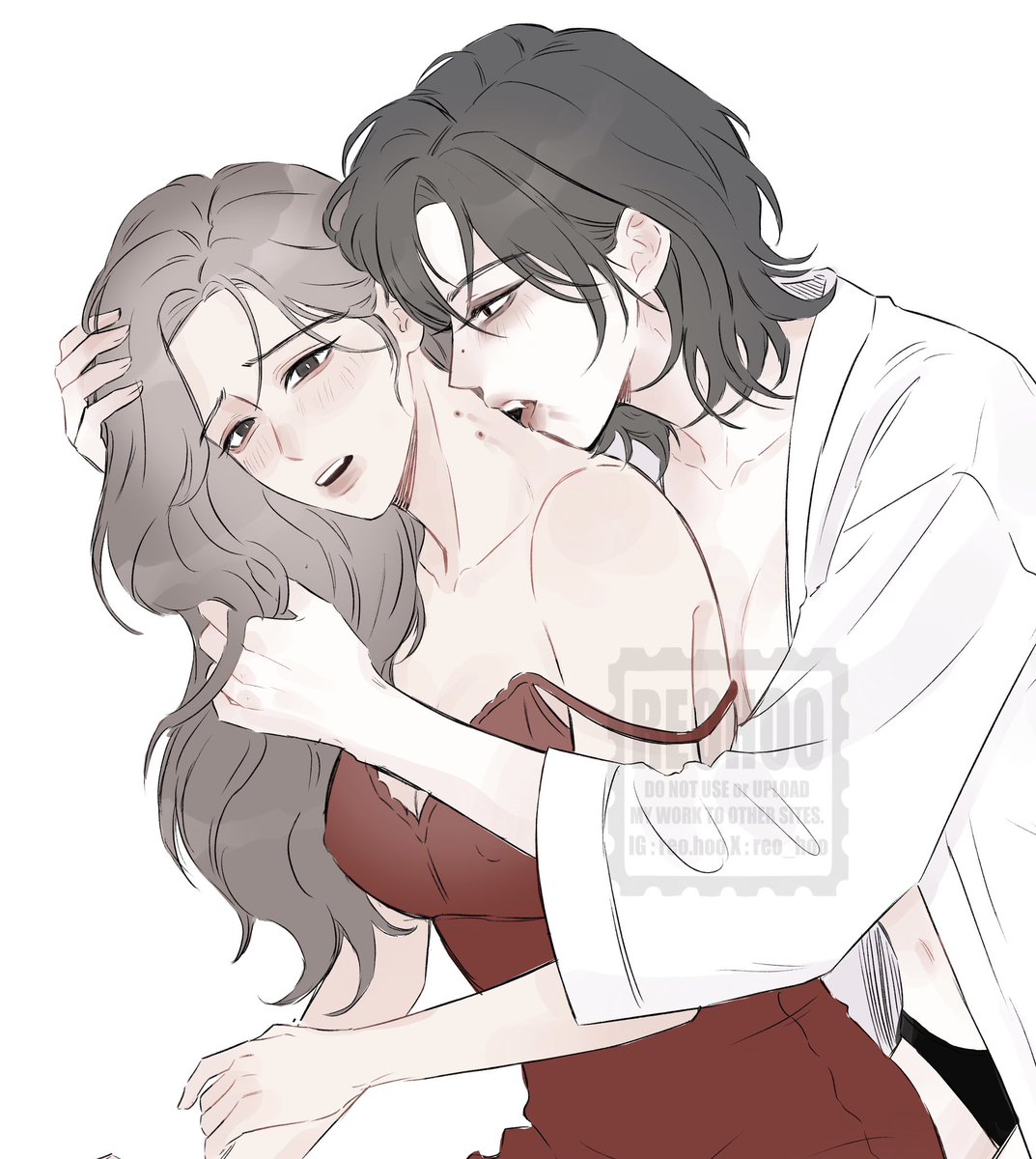 reo_hoo's tweet image. Good Night 🌙💤 
#oc #yuri #gl #wlw