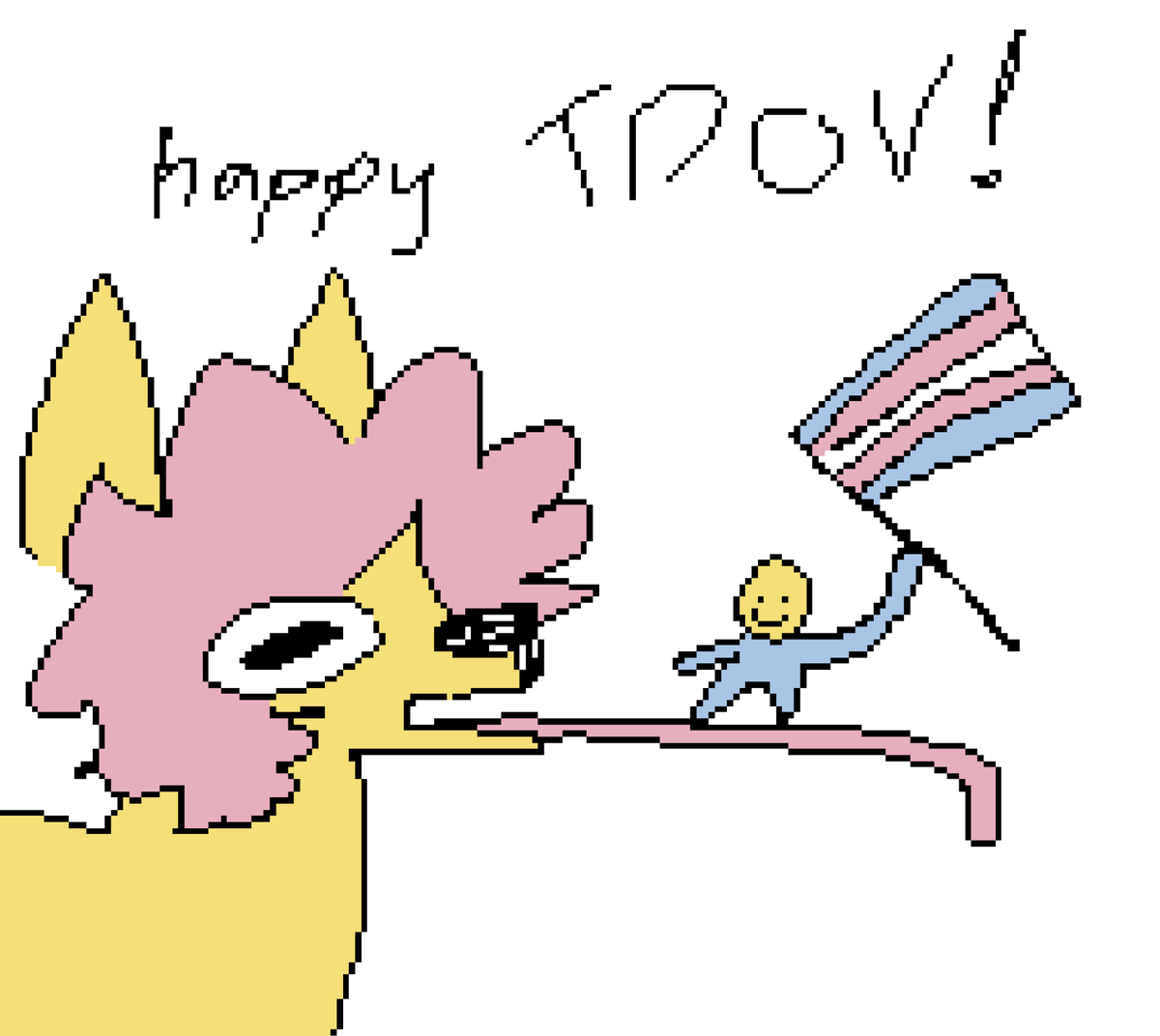 happy transgender day of visibility!!! today really snuck up on me so i didnt have any art planned for today.
i know things are really rough for my trans siblings out there, we will make it thorugh. i love yall <3