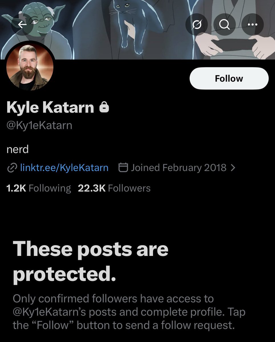 theashrendar's tweet photo. Oh fuck no! This is not a coincidence. If Kyle is not the one harassing me, why the fuck would he go private? THEY’LL NEVER LEAVE ME ALONE! https://t.co/8IrQ45bEz1