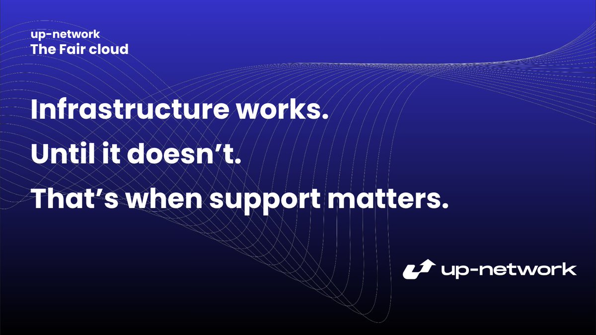 upnetworkch's tweet photo. Cloud market doesn’t differentiate on uptime anymore.

Most infrastructure works.

The difference appears
when something goes wrong.

Response time.
Clarity.
Ownership.

That’s where providers are really tested. https://t.co/4yfadoJqzh
