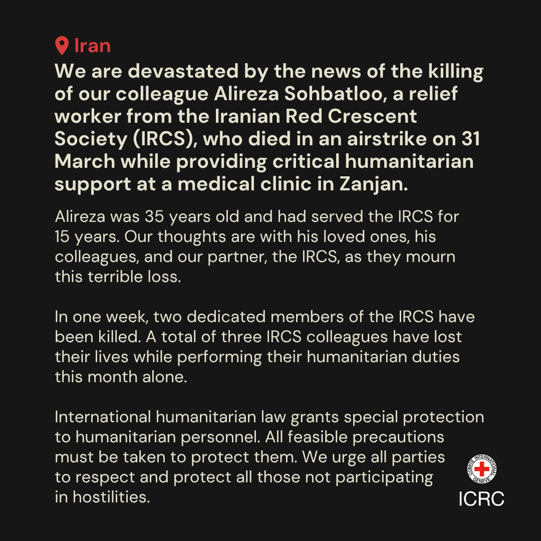 ICRC tweet media