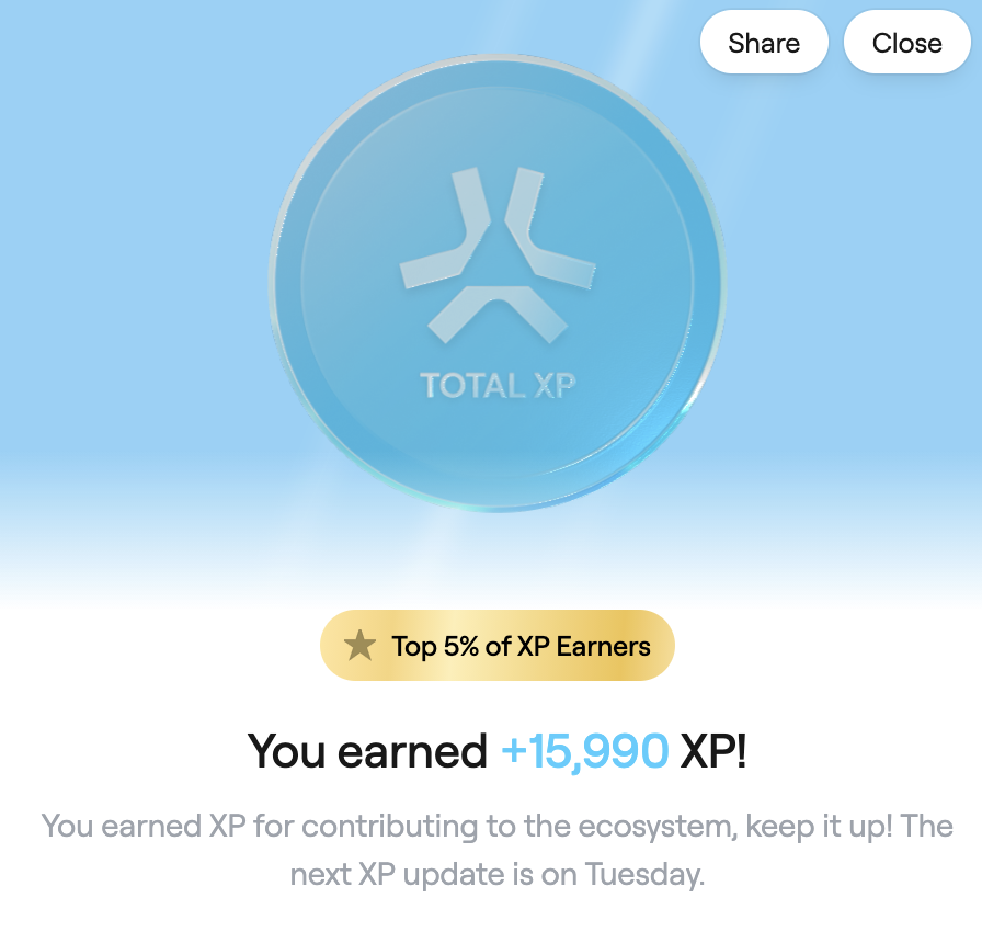 I’m happy with this amount of XP from <a href="/AbstractChain/">Abstract</a> 
To be honest, I think it’s exactly what I deserved for how I used the chain