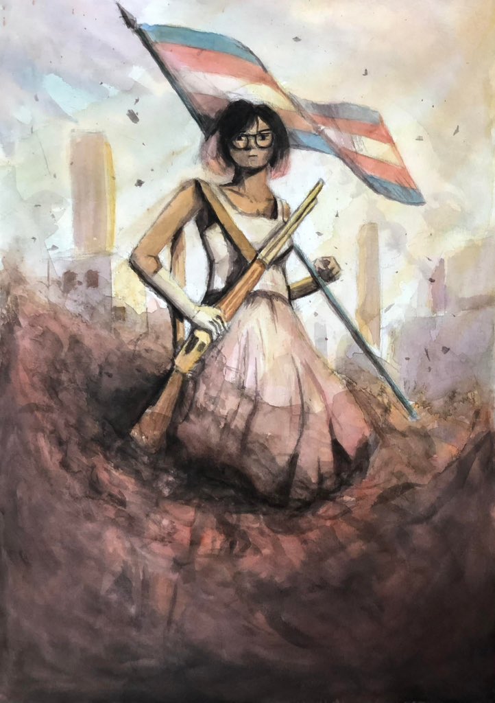 Happy transgender day of visibility folks, time to do the annual repost of the watercolor piece that changed my life forever.