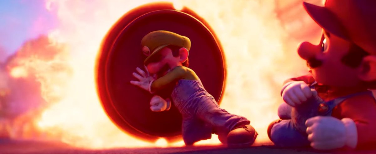 DianaNovelo11's tweet photo. After seeing so many people talking about their favorite parts of the first movie, let me tell you that this scene here is everything to me. It's the moment Luigi puts his fears aside and jumps without hesitation to save his brother 🥹 

#TheSuperMarioBrosMovie #MarioMovie https://t.co/FmvV3Q3DFc