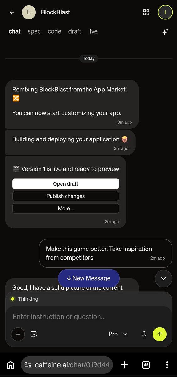 Caffeine Buildoor tweet media