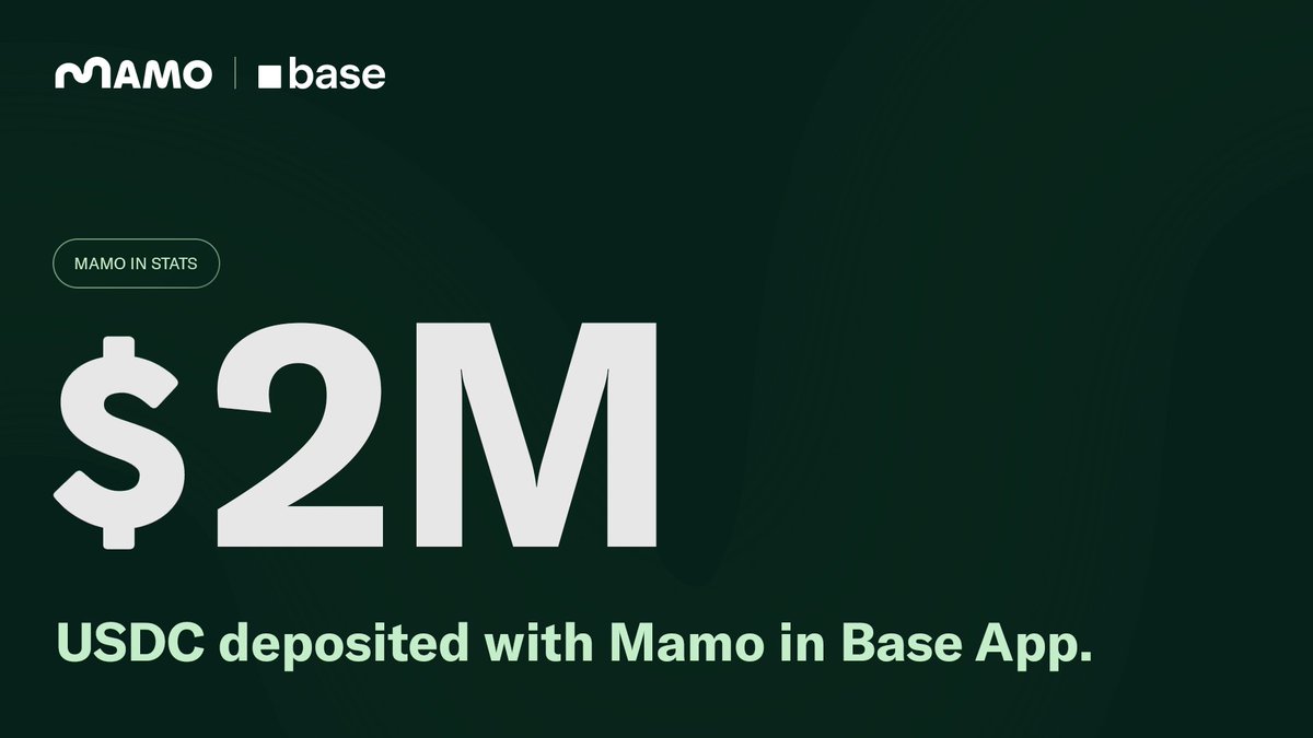 $2M.

That’s how much has been deposited since $10,000 in boosted rewards went live last week.

Deposit USDC in <a href="/baseapp/">Base App</a> and earn your share.