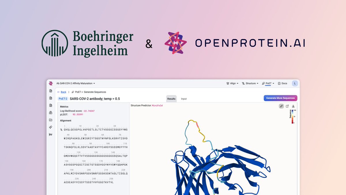 OpenProtein.AI tweet media
