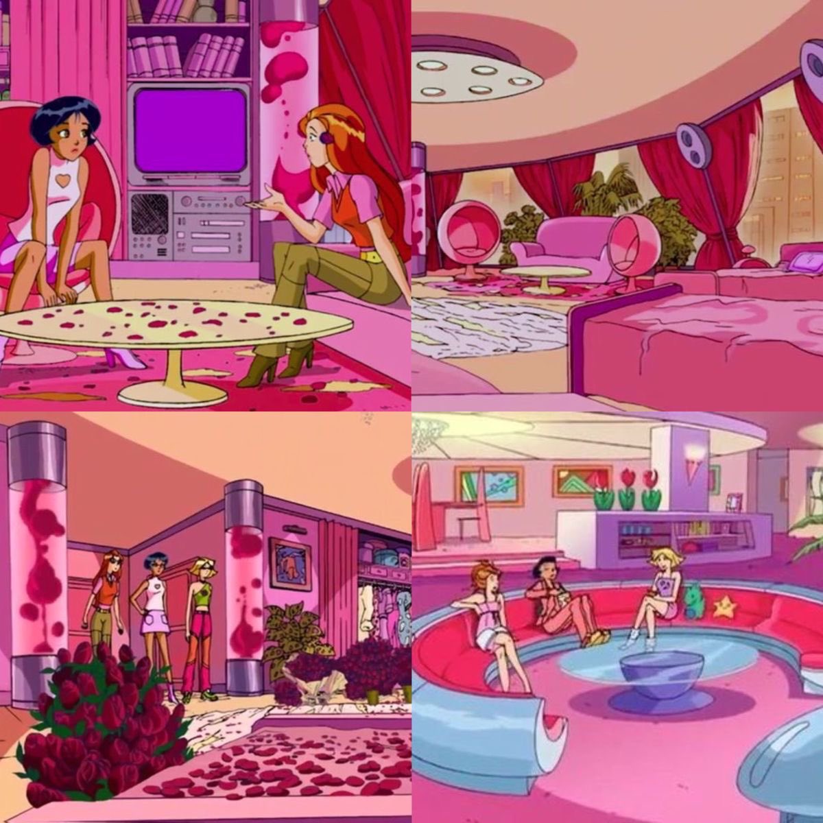 the interior design in Totally Spies
