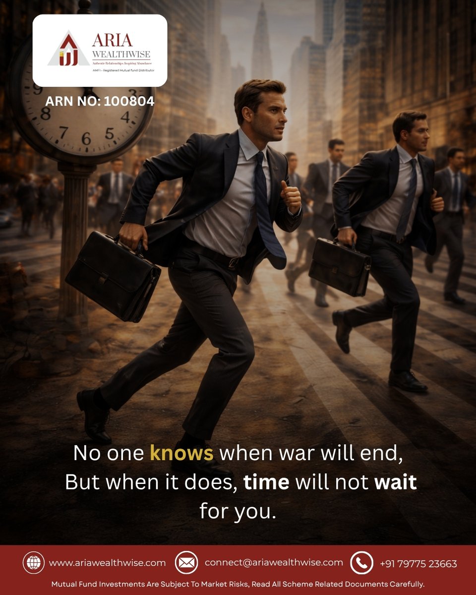 aria_wealth's tweet photo. Time won’t pause…
Your wealth shouldn’t either. ⏳📈

#StartInvesting #SIPInvestment #LongTermInvesting #FinancialPlanning #ariawealthwise https://t.co/XG50pRezUG