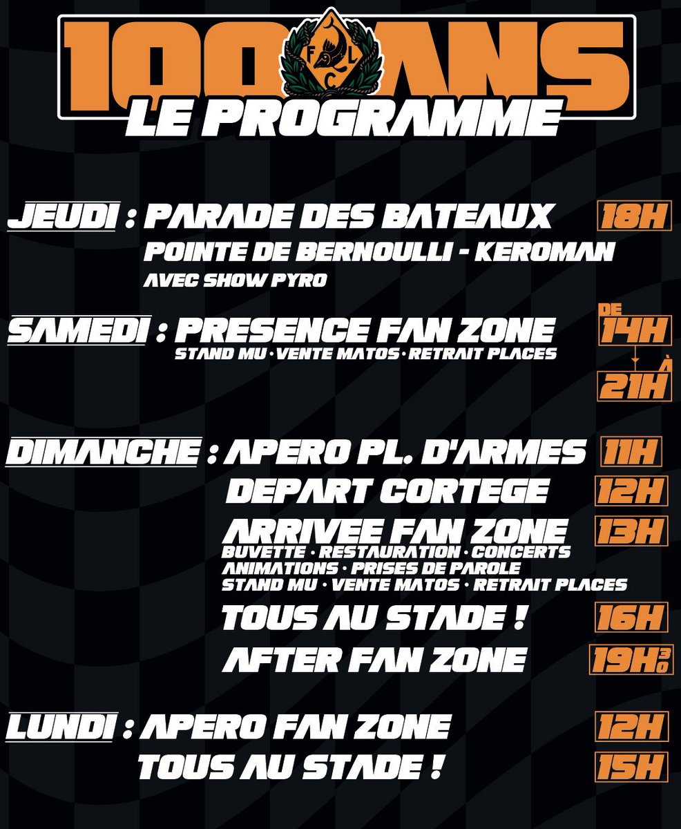 [100 ANS - LE PROGRAMME]

Voici le programme des festivités,
1926-2026