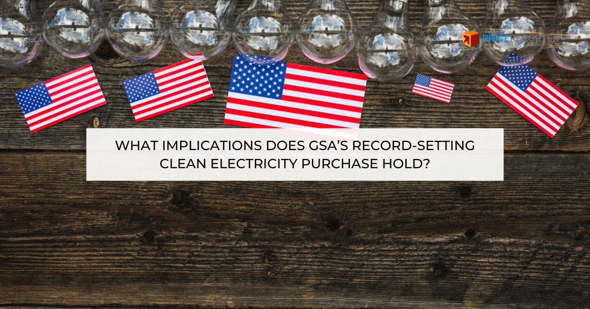 Price_Reporter's tweet photo. GSA’s record-setting clean electricity purchase could reshape future federal procurement ⚡ 

Learn what it means for suppliers, contractors, and the clean energy market 👇 
https://t.co/eXRCd827wd

#CleanEnergy #FederalProcurement #PriceReporter https://t.co/XKyMyddfVb