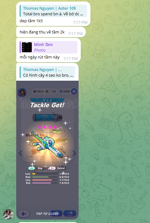 easyforshopping's tweet image. #GameFi Angland - @Angland_x 

Just got this from an Angler member: After depositing $1,500 and playing for just over a month, he got lucky and pulled a 4* NFT, which he immediately sold OTC for $500 (though this price is quite low for a 4* NFT)

As a result, he has already