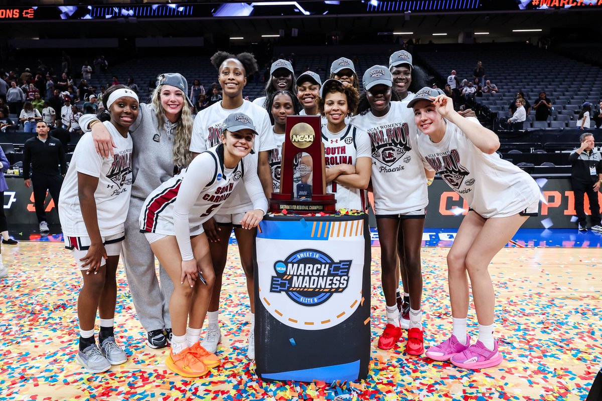 TheGamecockClub's tweet photo. Final Four Bound for the EIGHTH time! 

Celebrate this accomplishment by giving $𝟖𝟖 to support @GamecockWBB as they look to finish this incredible run. Every contribution helps us write the next chapter of this incredible journey.

Donate now: https://t.co/REeQkFV73y https://t.co/i28fla0pri