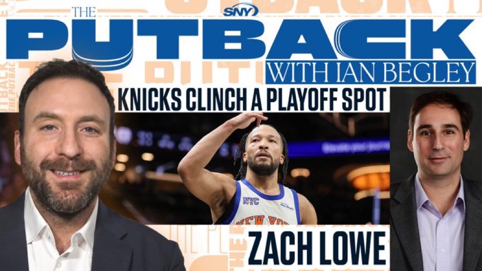 IanBegley's tweet photo. We’ve got @ZachLowe_NBA live at 230p talking Karl-Anthony Towns, Mike Brown and more Knicks topics on The Putback https://t.co/CqZnDMWAsV