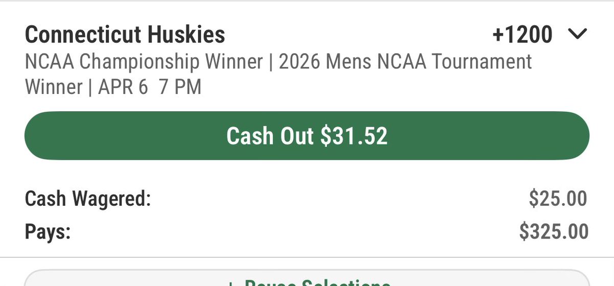 fastjay12's tweet photo. @CaesarsSports in what universe does this cash out make sense? https://t.co/hmaLIAhyY5
