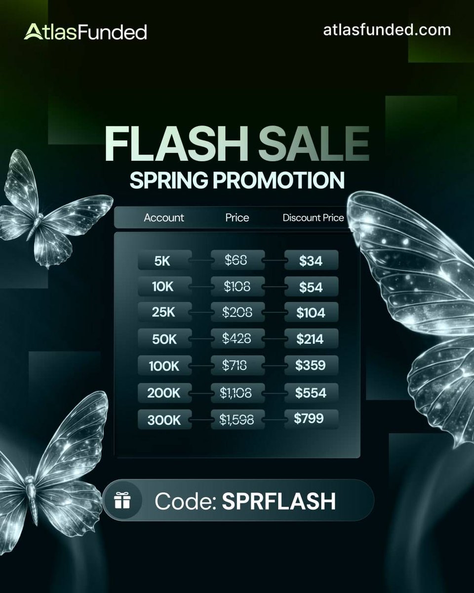 Final Hours! 🚨  

50% OFF + 125% REFUND on Instant Funded Accounts  

Direct funding - No evaluations required  

Use code: SPRFLASH at checkout  

Offer ends in 48 hours!  ⏳