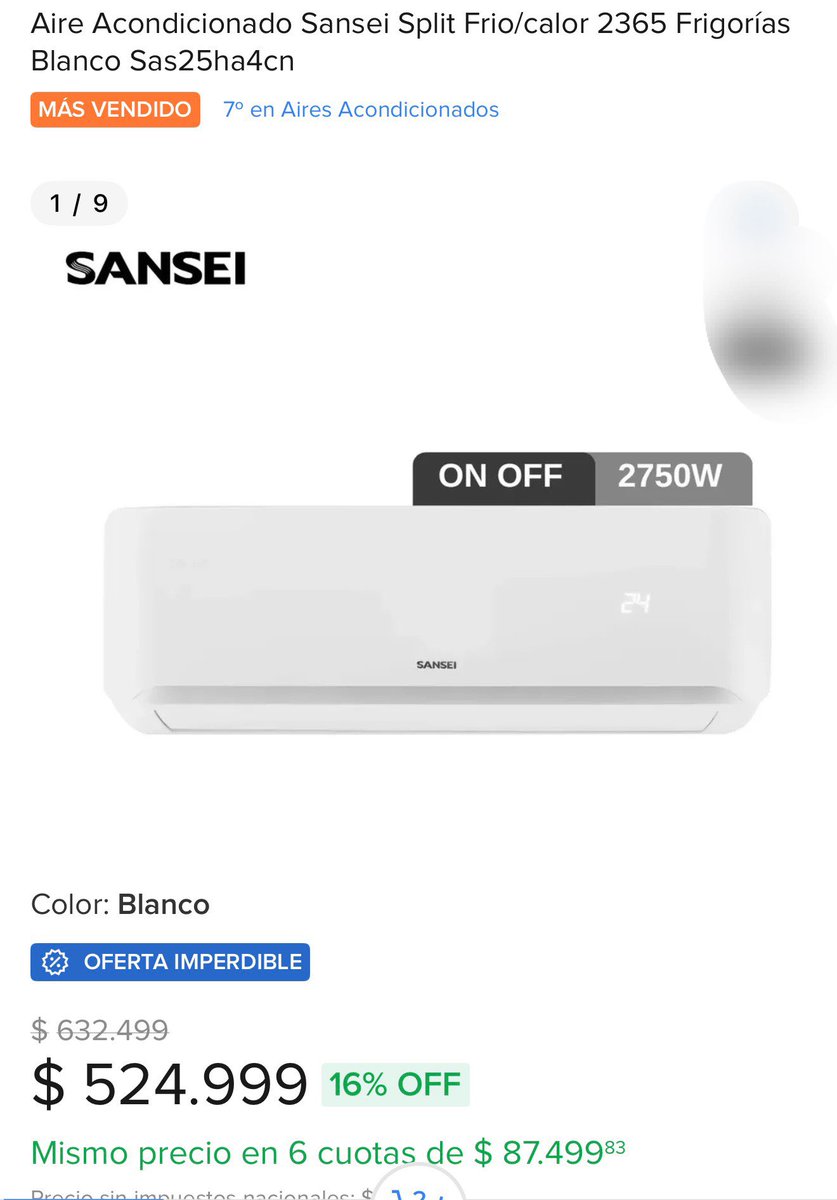 ❄️ Miren que buen precio este aire frío/ calor de 2365 frigo que quizá te sirva para algún ambiente 

🔗 meli.la/1y97Zpy