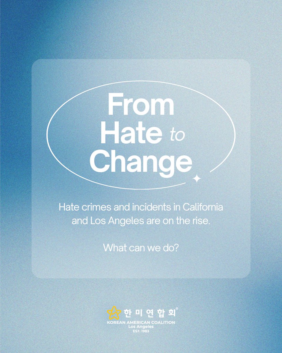 thekacla's tweet photo. Hate in Los Angeles is real, but it doesn’t have to be permanent. 

Swipe to get a clearer picture of hate crimes in Los Angeles County and what you can do.

#StopAAPIHate #증오범죄근절 #KACLA #Ggachi #까치 https://t.co/B5MBknpLlM