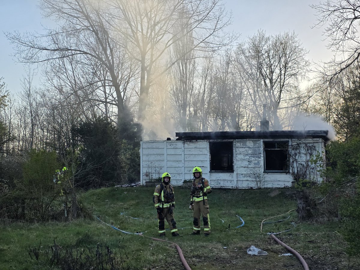 Uitslaande brand in Krimpen aan de Lek
