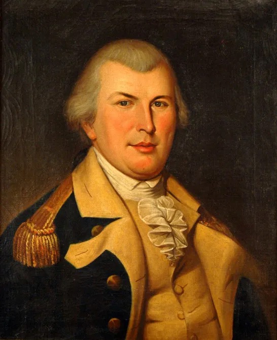 jeremytrimble's tweet photo. Nathanael Greene was an apolitical iron merchant with no military background. A confrontation with a rogue British naval officer radicalized him into the Patriot cause. When he tried to join the militia as an officer, he was rejected as unfit and unworthy of command. Eight months later he was appointed brigadier general in the Continental Army.

This is a thread about Greene’s rise to high command in the Continental Army for the 250th anniversary of American independence.