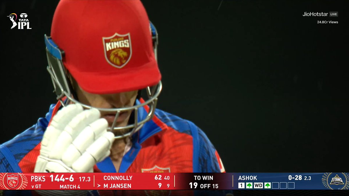 PUNJAB KINGS 7 DOWN - A Cracker loading 🔥

Gujarat Titans is not giving up.