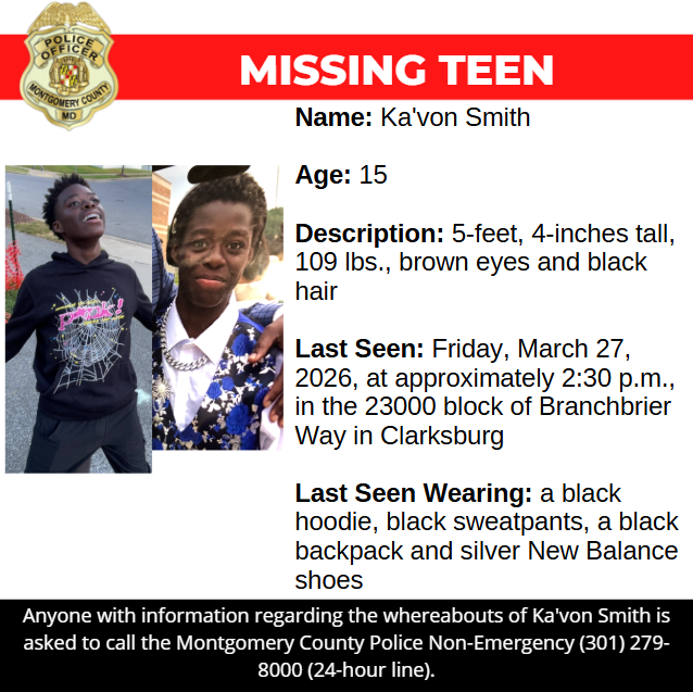 Montgomery County Department of Police tweet media