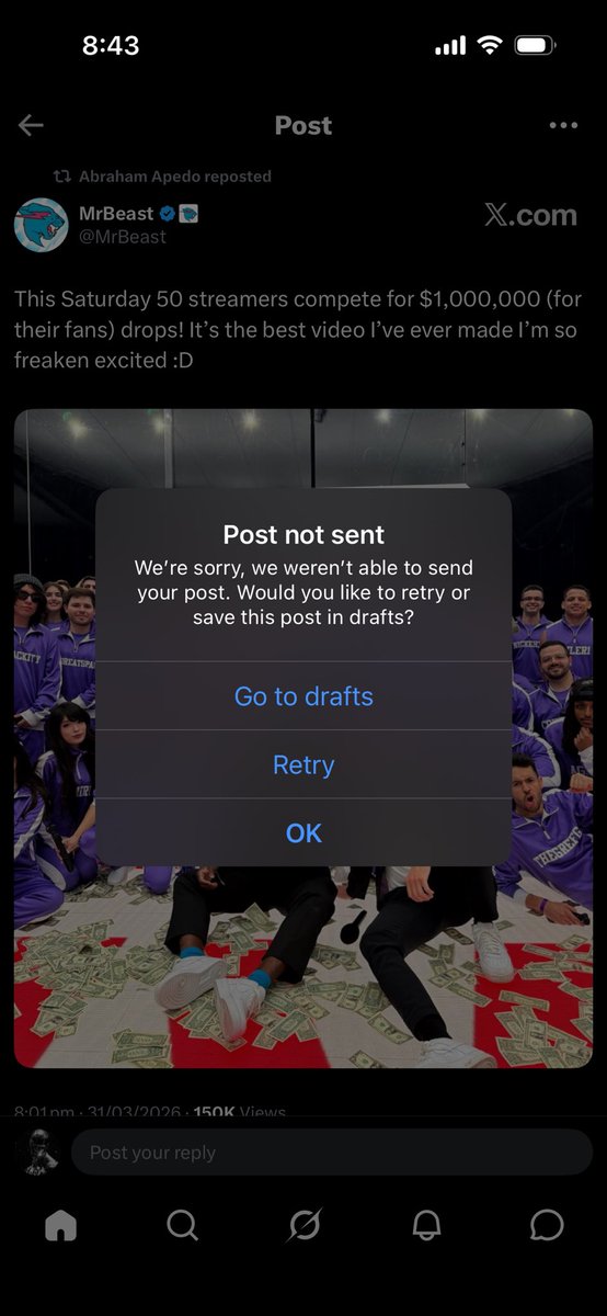 Since afternoon  I can’t comment 😪