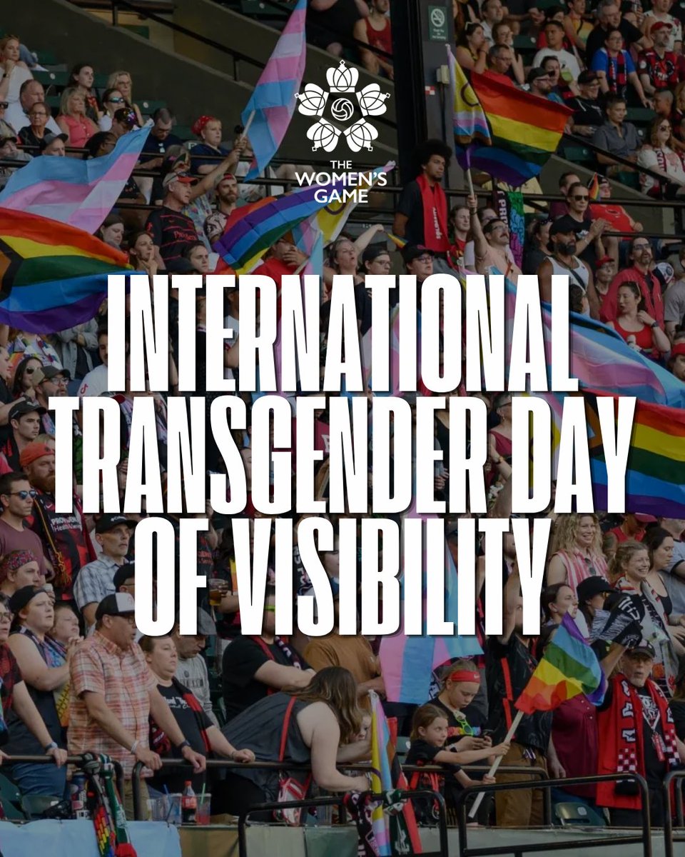 WomensGameMIB's tweet photo. Today on International Transgender Day of Visibility, we celebrate the trans and non-binary individuals who make our community, and our world, a better place 🏳️‍⚧️💗 https://t.co/Ci4OrZLUXA
