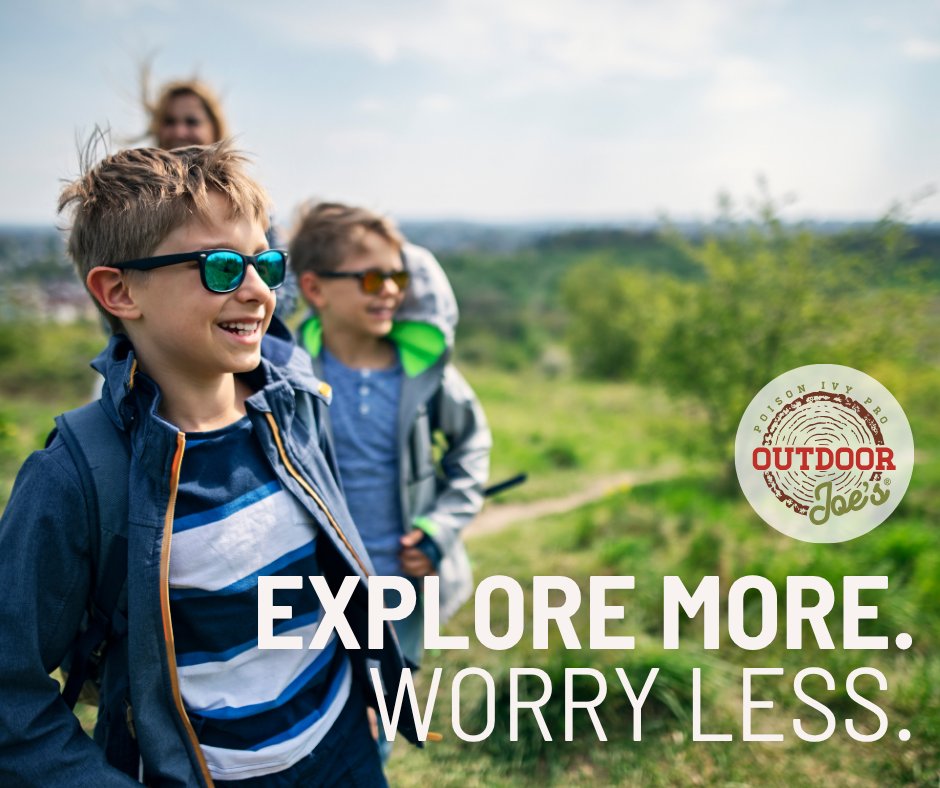 OutdoorJoes's tweet photo. Spring and summer are calling!📞🌞

Time to get outside and enjoy every moment in nature. With Outdoor Joe’s®, you can focus on the adventure ahead and spend less time worrying about poison ivy.

Where are you headed first?📍
https://t.co/QrdCMvmGS5 https://t.co/F5o0en1Hx8