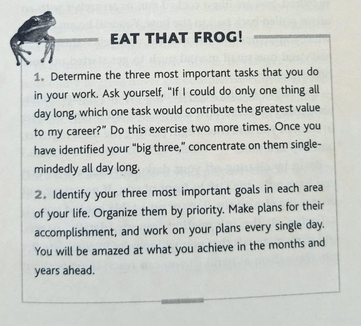 the_chaoticsoul's tweet image. #8 Apply the Law of Three!
Top 3 tasks → maximum impact🌱

#EatThatFrog #SelfHelp #GoodReads