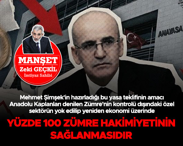 🔴MANŞET- Gazetemiz İmtiyaz Sahibi Zeki Geçkil, aktüel gelişmelere dair değerlendirmelerde bulundu. 
▪️Yüzde 100 Zümre hakimiyetinin sağlanmasıdır
▪️Şii rejimin Trump'la açıktan dost ve müttefik olmasını istemiyor
▪️Siyonizm'in kurduğu ve tahkim ettiği bir müesses nizamdır