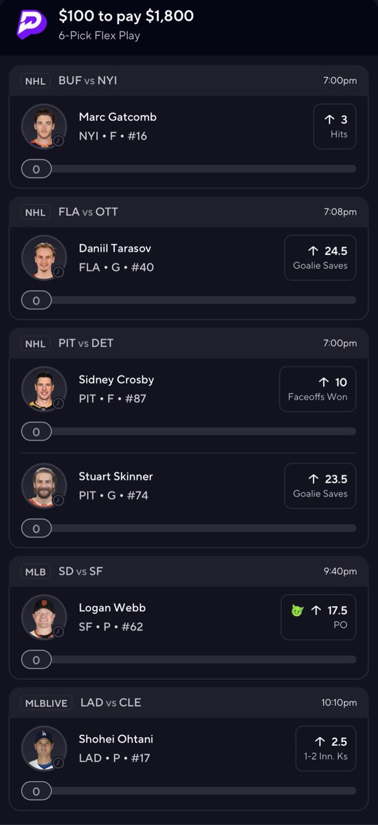 6 MAN OF THE DAY‼️🏒⚾️ feat. <a href="/mj_vintage9/">Vintage MJ</a> 🫂

#NHL #MLB #6MAN #prizepicks #underdog #GamblingX #GamblingTwitter