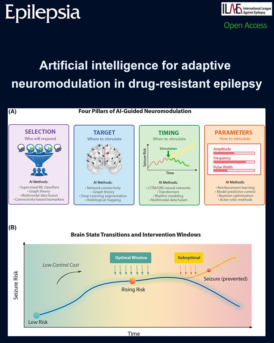 EpilepsiaJourn's tweet image. Can #AI personalize brain stimulation for drug-resistant epilepsy? A roadmap for smarter, safer, adaptive neuromodulation. 
doi.org/10.1002/epi.70… Free Access

#epilepsy #ilae #epilepsiajourn #adaptivestimulation  #drugresistantepilepsy #neuromodulation #seizureforecasting